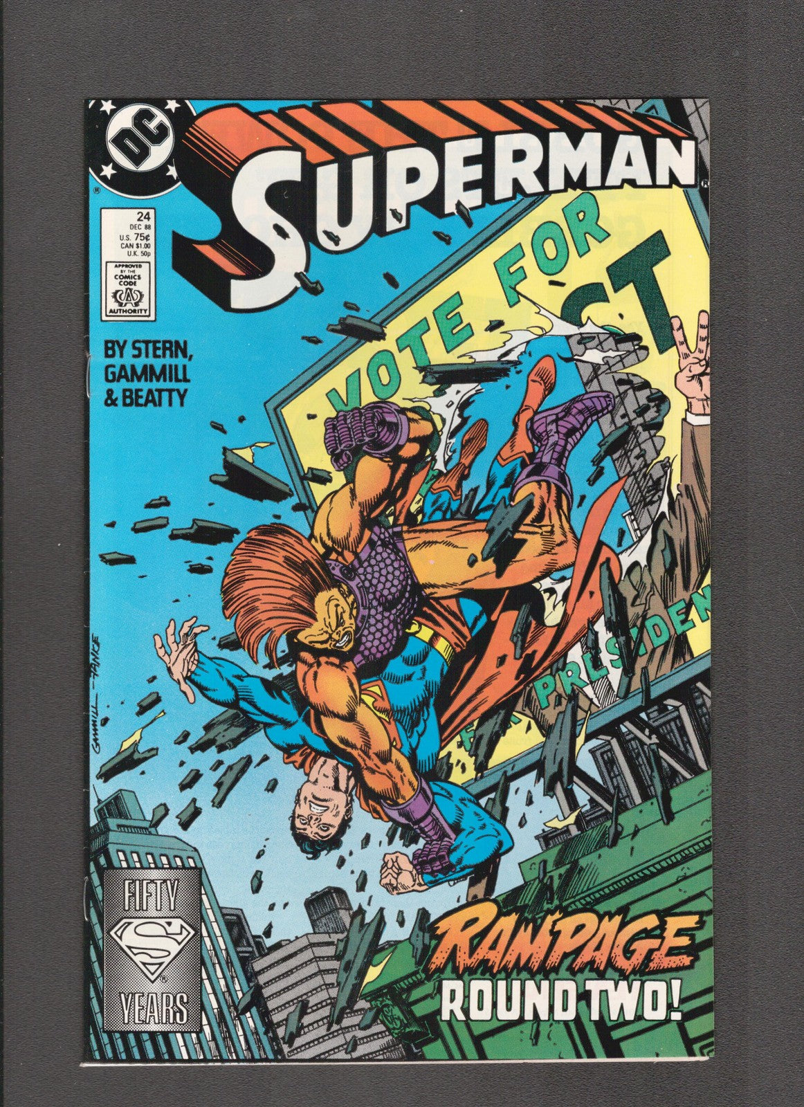Superman #24 (1988) Dennis Janke - Roger Stern DC Comics