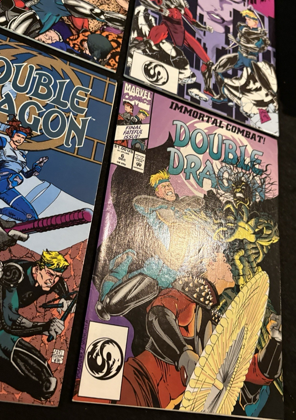 Double Dragon #1-6 (1991) Complete Series Set Marvel Comics
