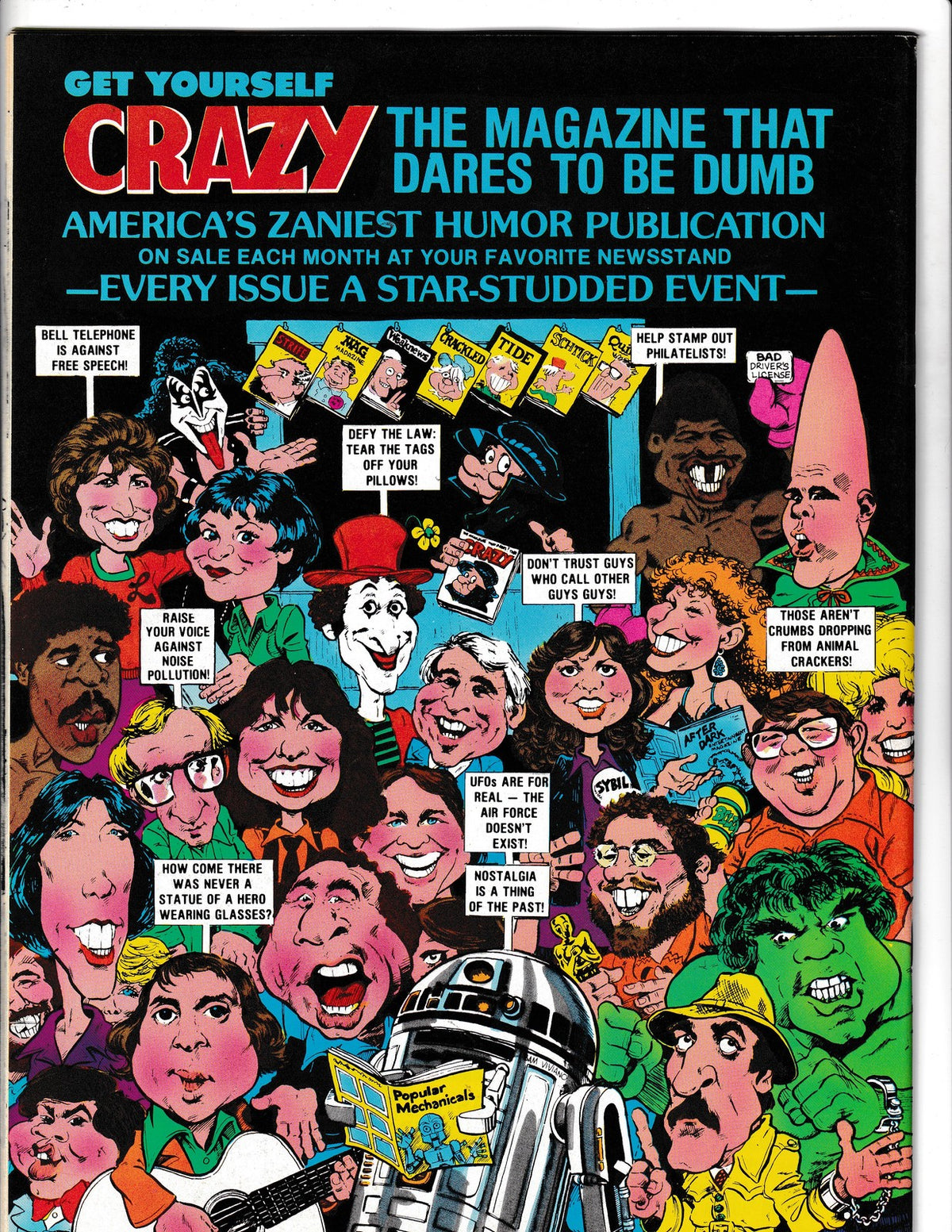 Crazy #51 (1979) Mork, Donny Osmond, Grease Curtis Comics
