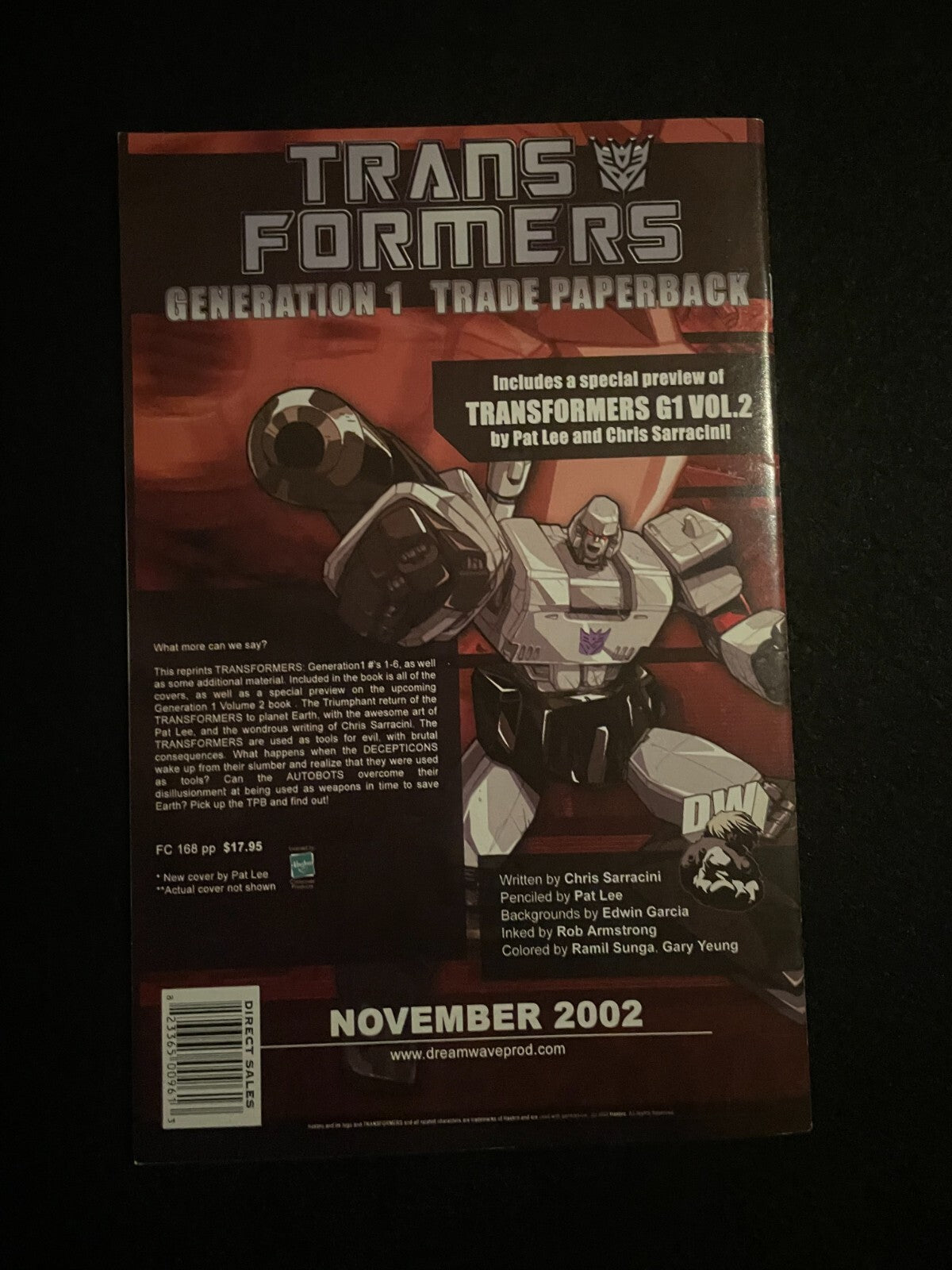 Transformers: Generation One - Complete Set of 6- 1-6 (2002) Dreamwave Comics