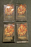 4 Unopened Packs Hunger Games Catching Fire Trading Cards 2012 Jennifer Lawrence