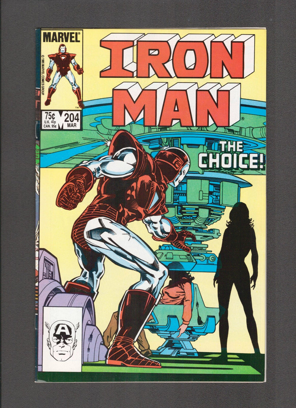 Iron Man #204 (1986) Bob Sharen, Mark Bright Marvel Comics