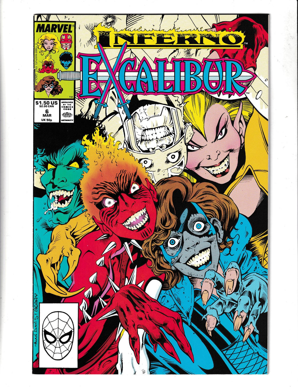 Excalibur #6 (1989) Marvel Comics