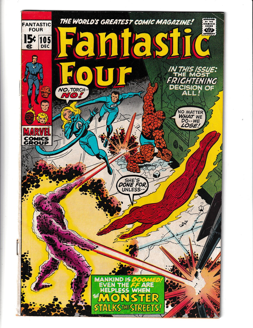 Fantastic Four #105 (1970) Marvel Comics