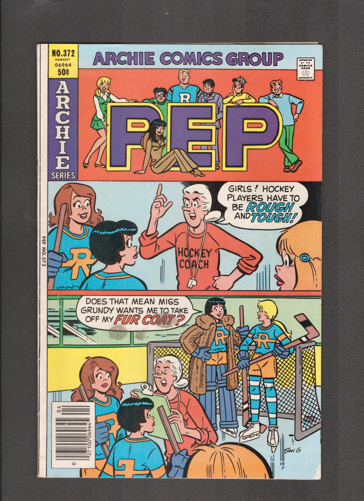PEP Comics #372 (1981) Betty & Veronica Hockey Archie Comics