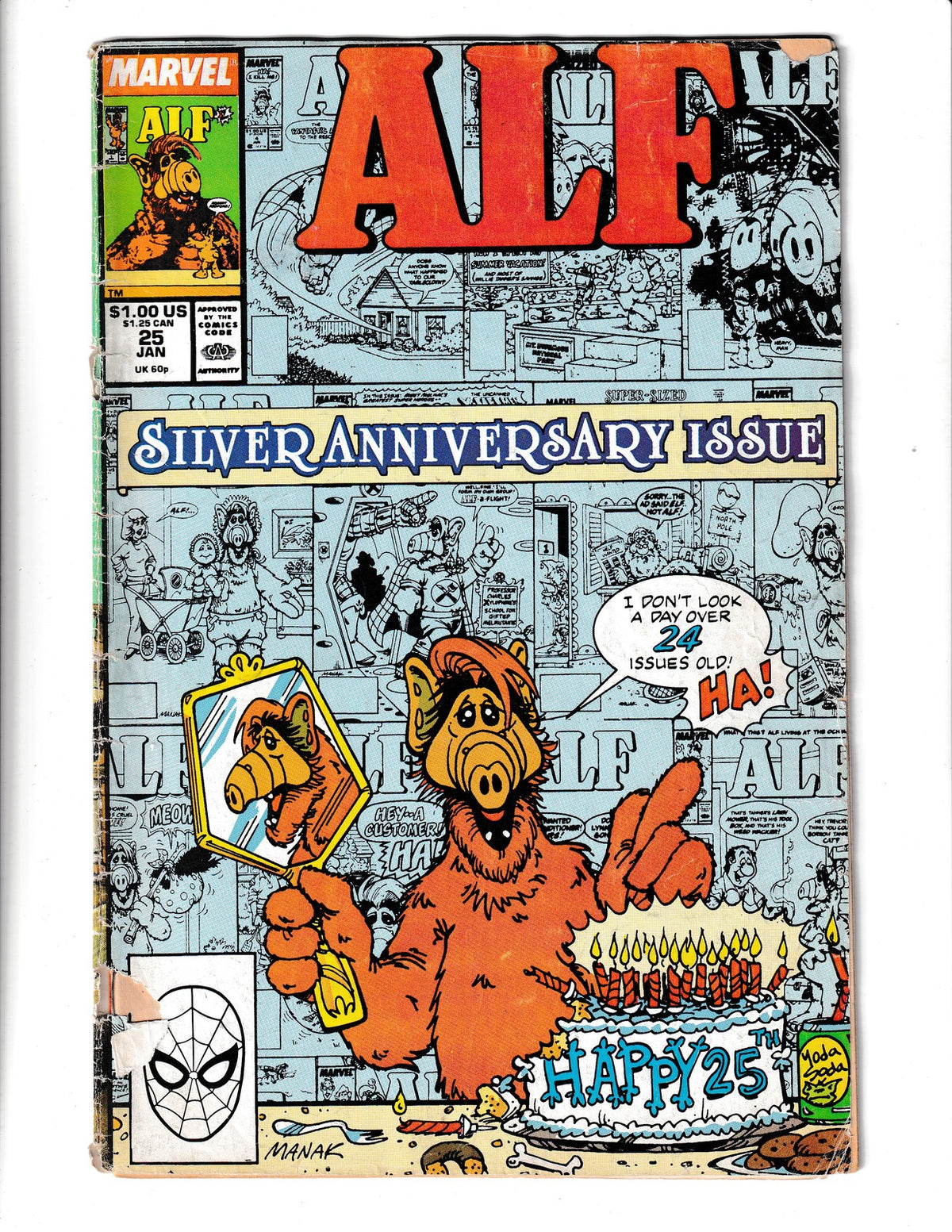 Alf #25 (1990) Lower Grade - cover is detached Marvel Comics