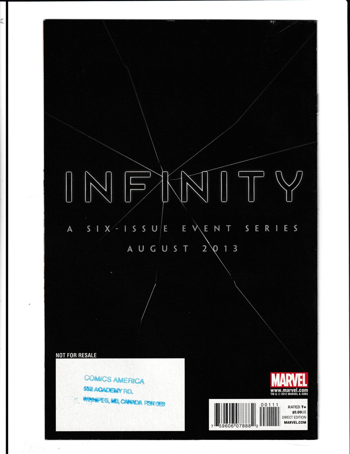Infinity FCBD #2013 (2013) FCBD - 1st appearance of Corvus Glaive Marvel Comics
