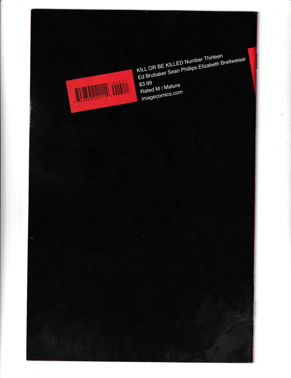 Kill or Be Killed #13 (2017) Image Comics