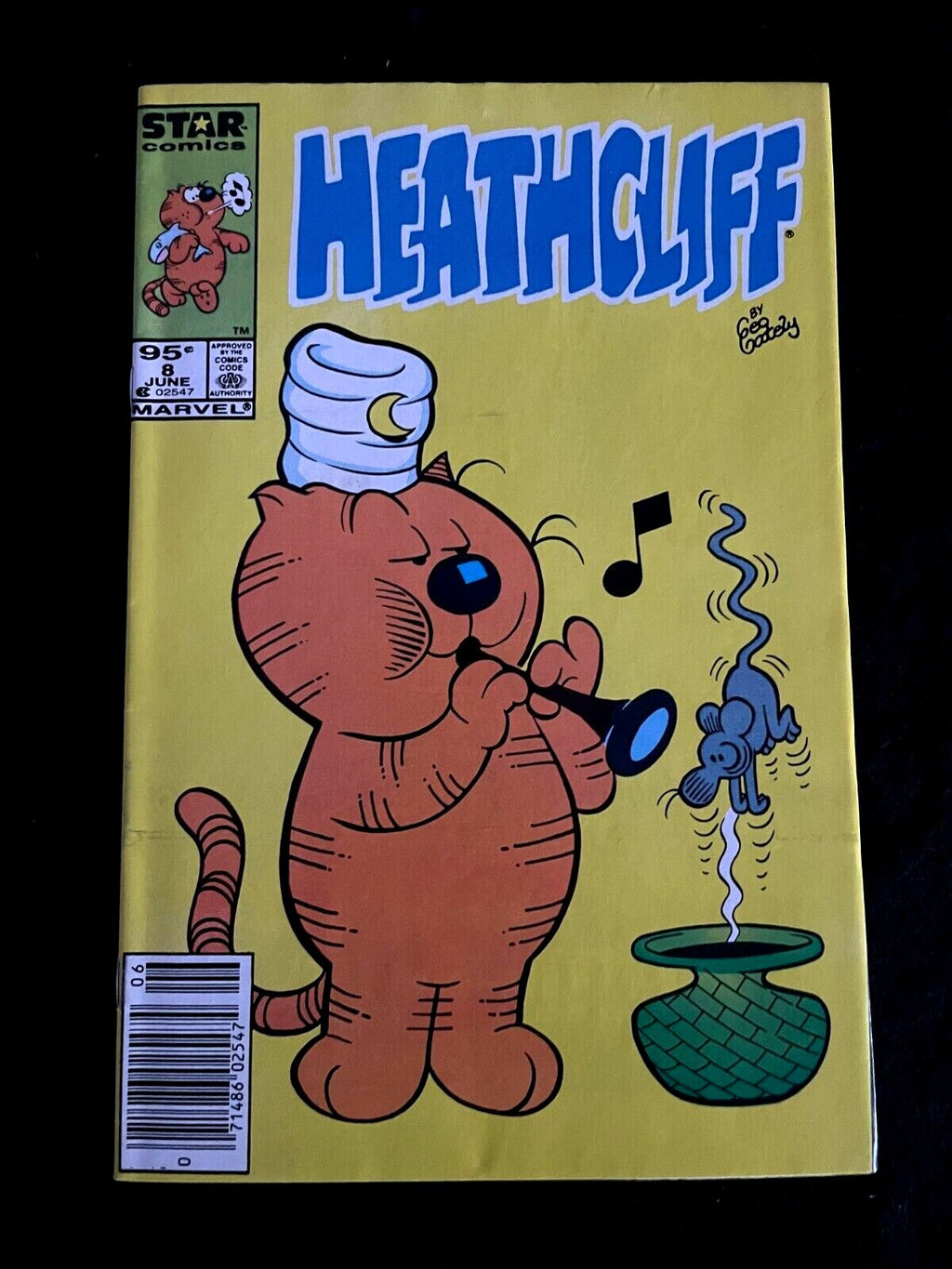 Heathcliff #8 1986  - HIGHER GRADE - Canadian Variant