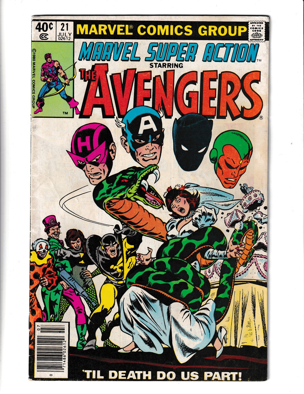 Marvel Super-Action #21 (1980) Starring Avengers Marvel Comics