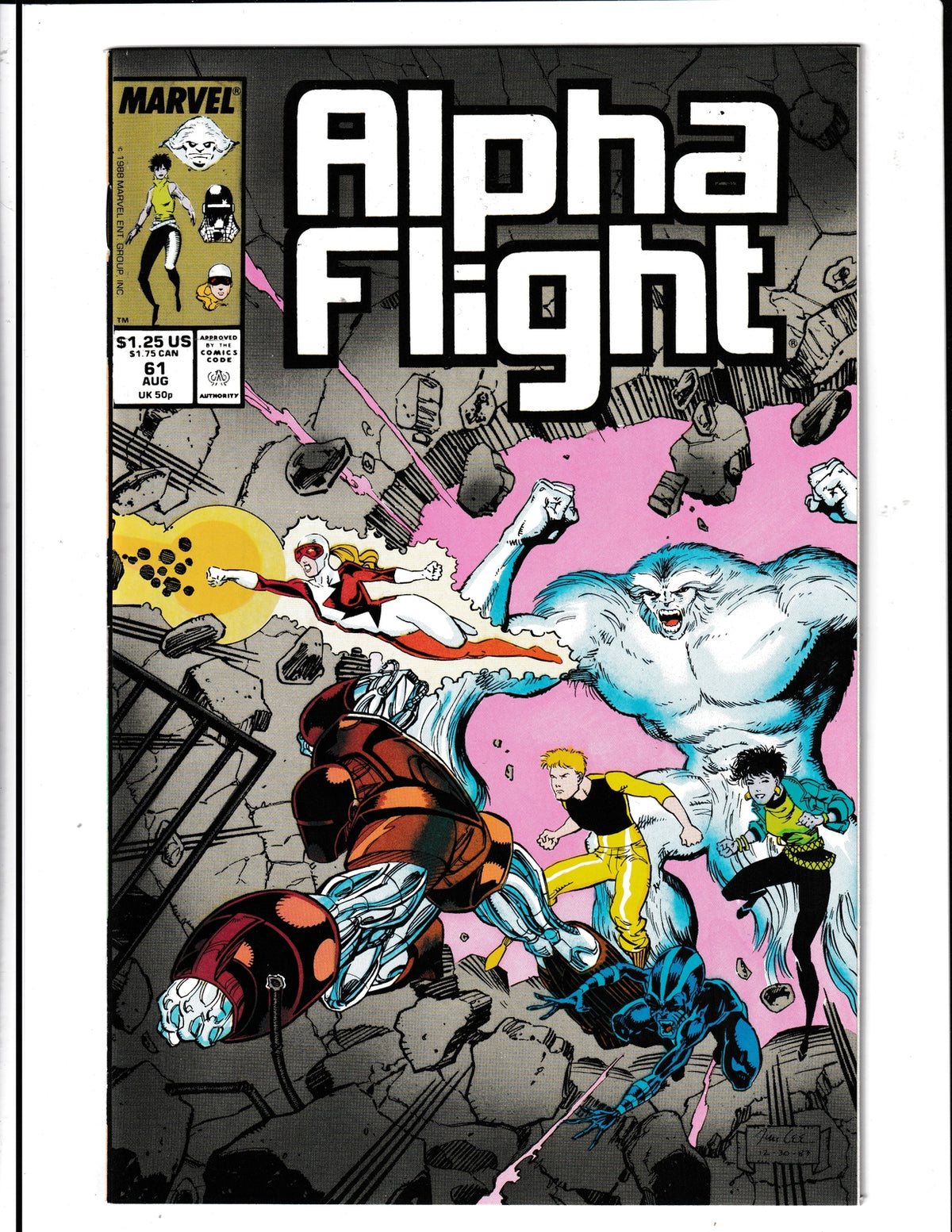 Alpha Flight #61 (1988) Marvel Comics SKU:1128