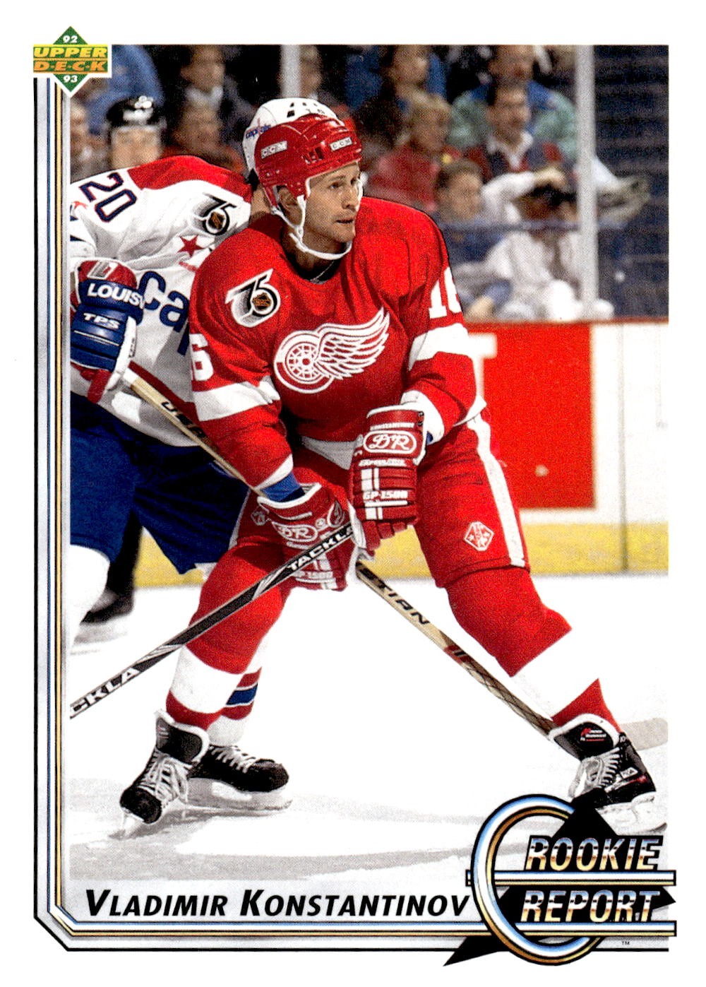 1992-93 Upper Deck #357 Vladimir Konstantinov Upper Deck Text and Logo Hologram