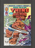 Marvel Two-In-One #93 (1982) Thing vs Machine Man Marvel Comics