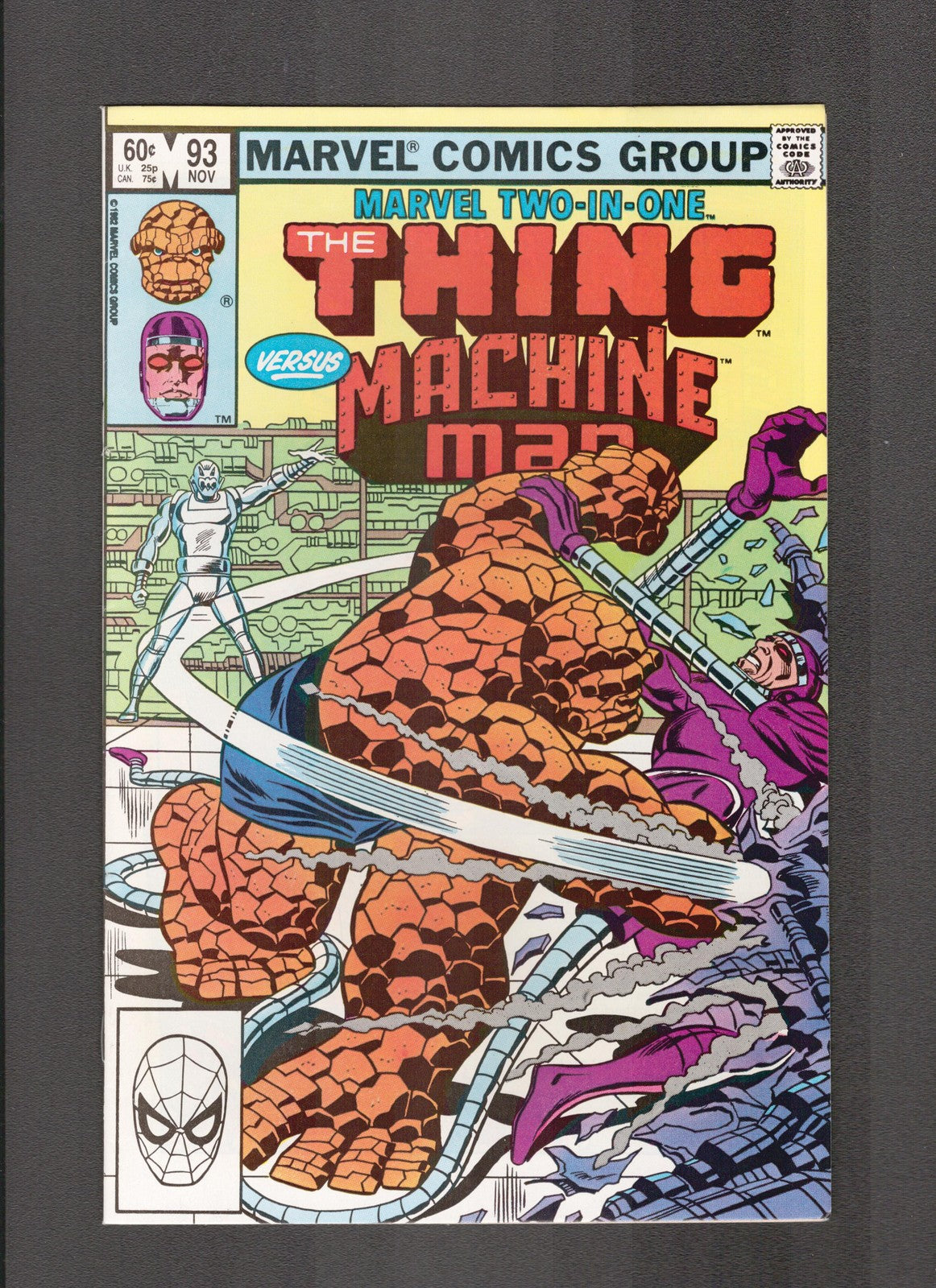 Marvel Two-In-One #93 (1982) Thing vs Machine Man Marvel Comics