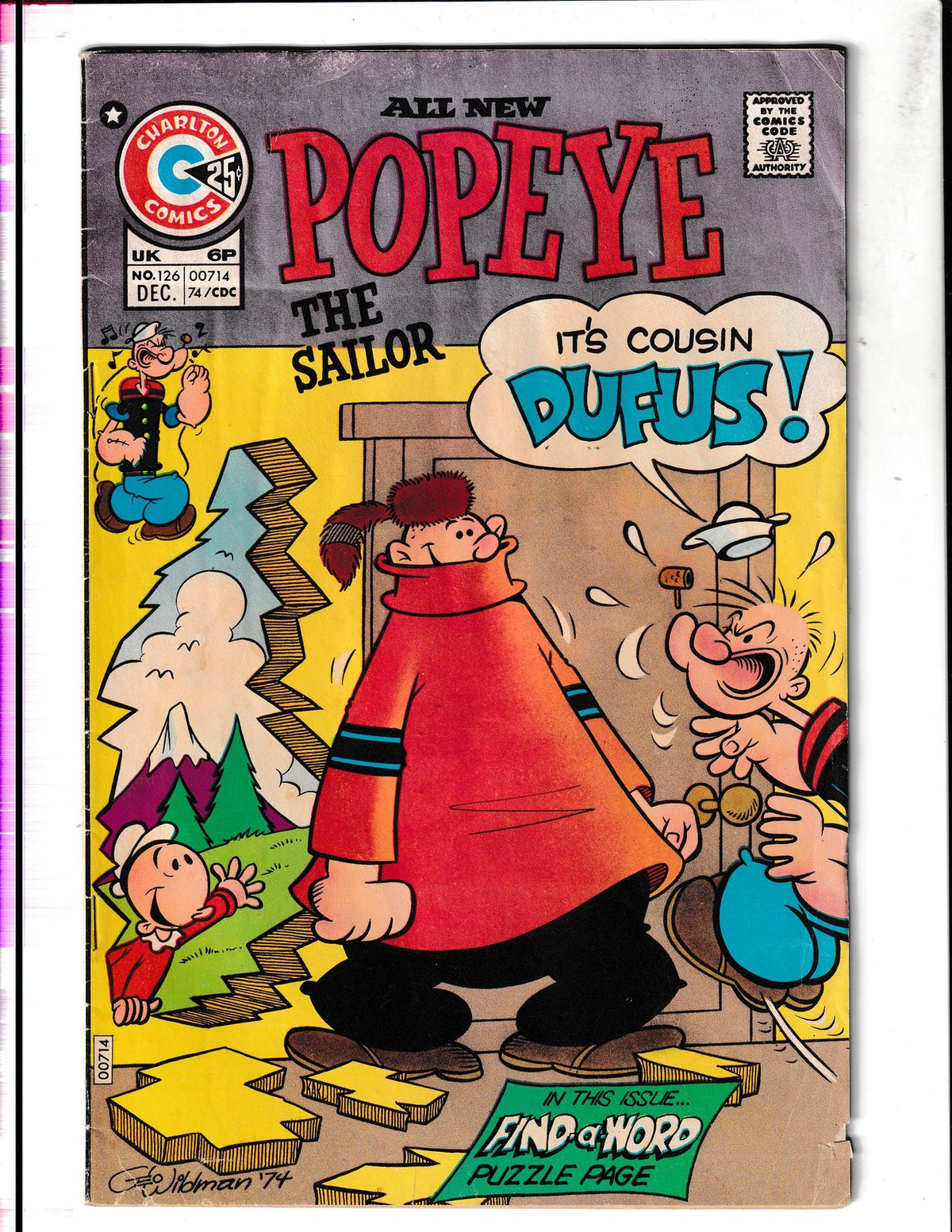 Popeye #126 (1974) Charlton Comics