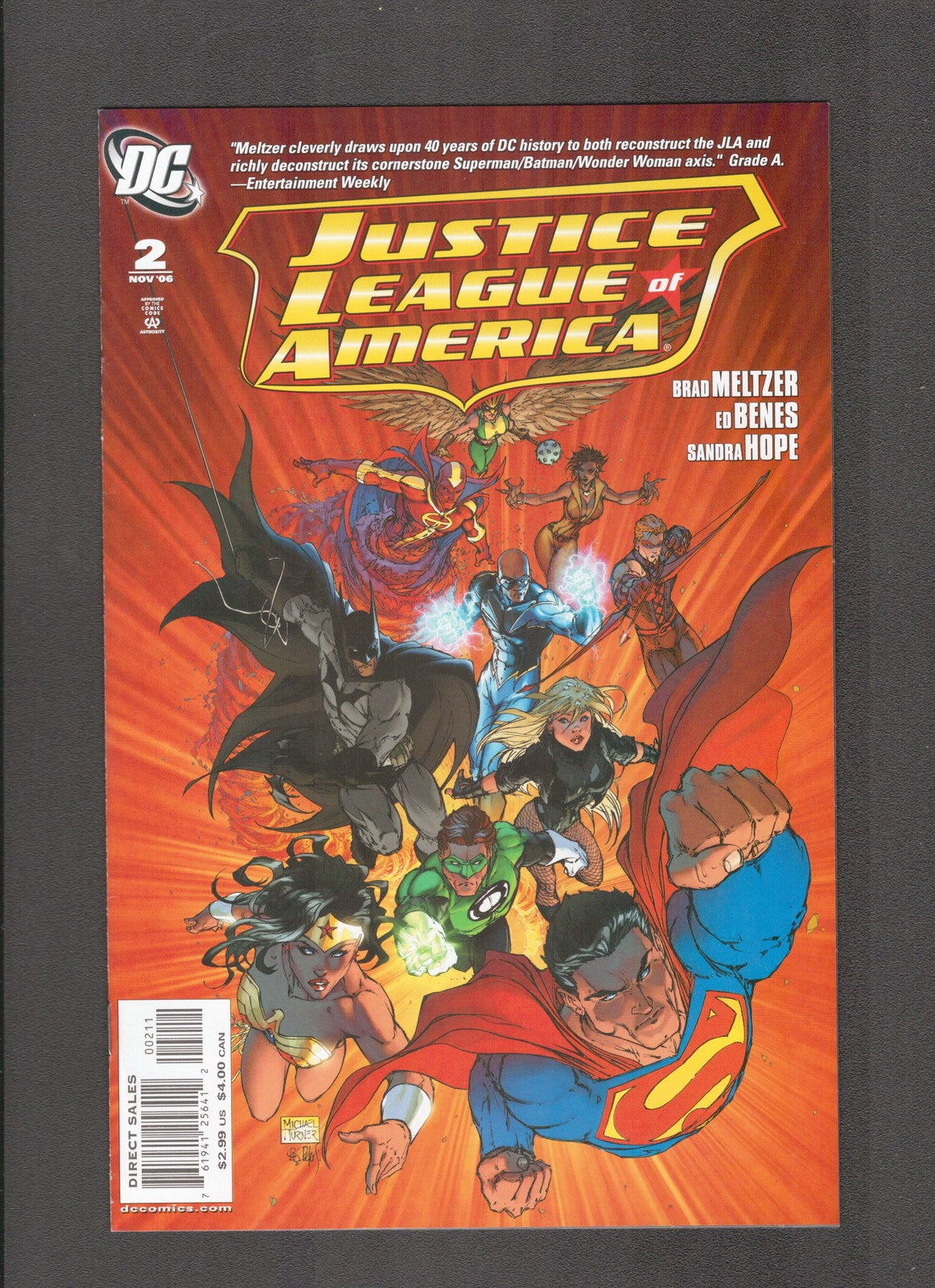 Justice League of America #2 (2006) Ed Benes - Michael Turner DC Comics