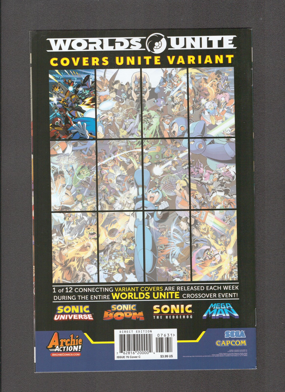 Sonic Universe #76c (2015) Ben Bates Virgin Covers Unite Archie Comics