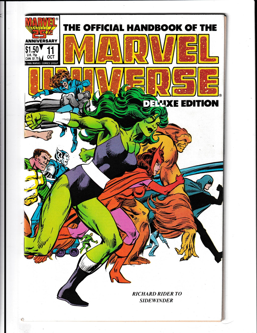 Official Handbook of the Marvel Universe #11 (1986) Deluxe Edition Marvel Comics
