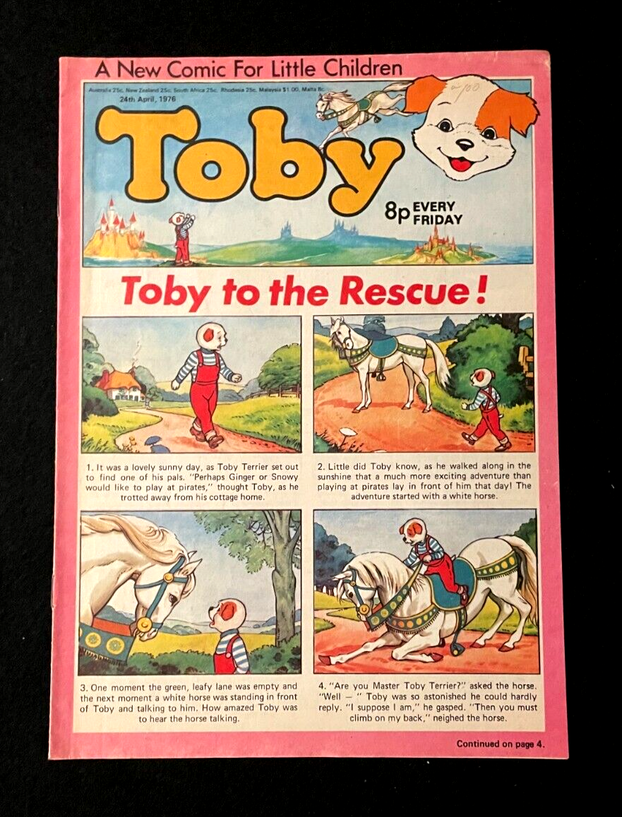 Toby 1976 IPC Magazines British Weekly Comic
