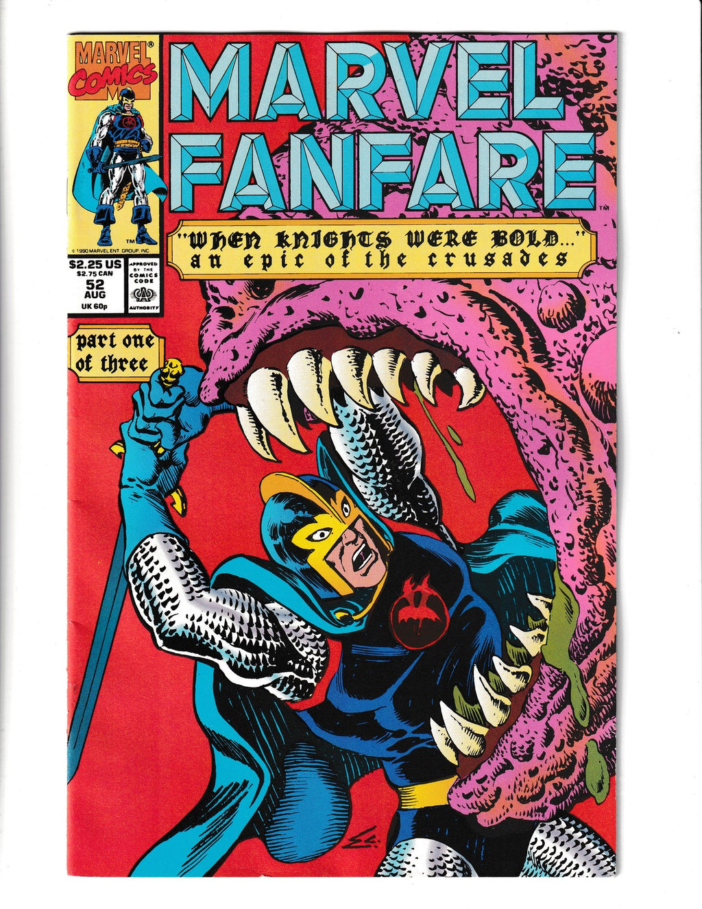 Marvel Fanfare #52 (1990) When Knights were Bold Marvel Comics