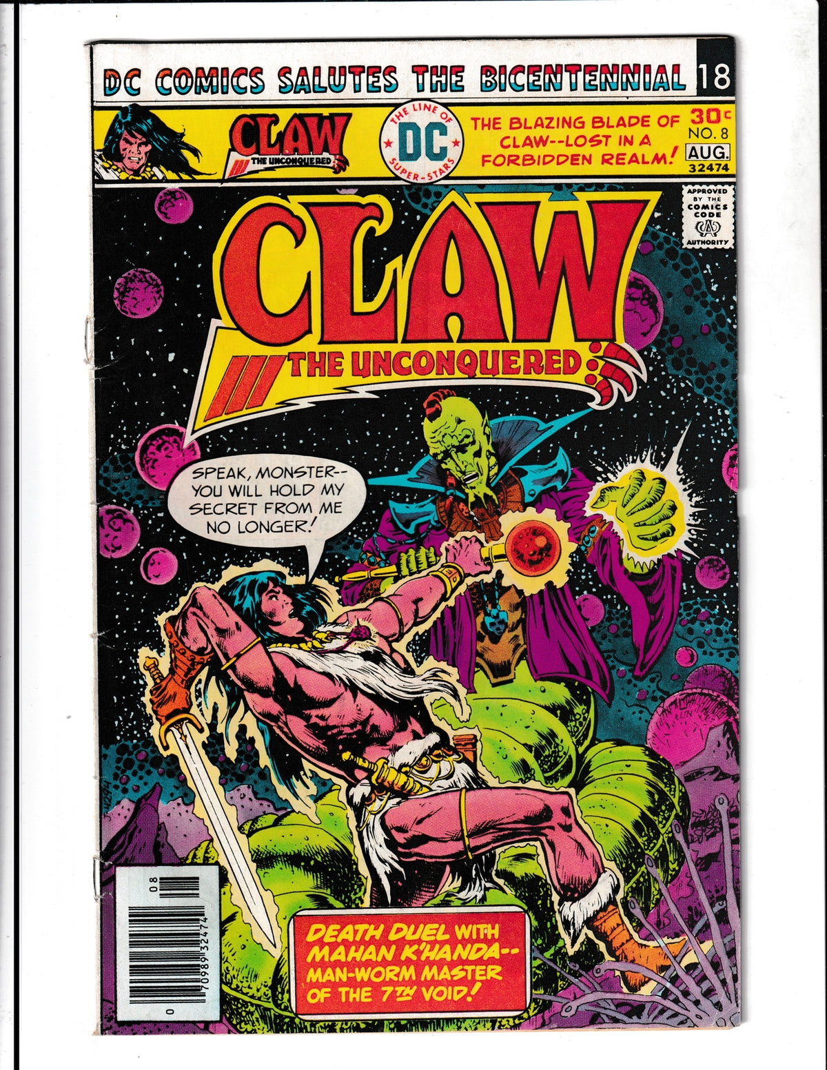 Claw the Unconquered #8 (1976) DC Comics SKU:1562