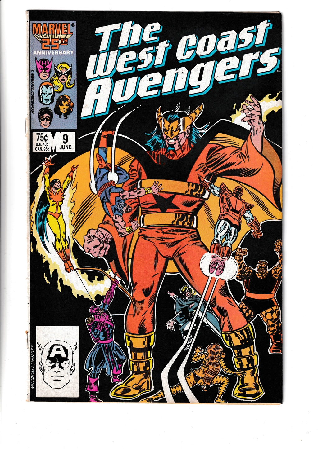 West Coast Avengers #9 (1986) Marvel Comics SKU:179