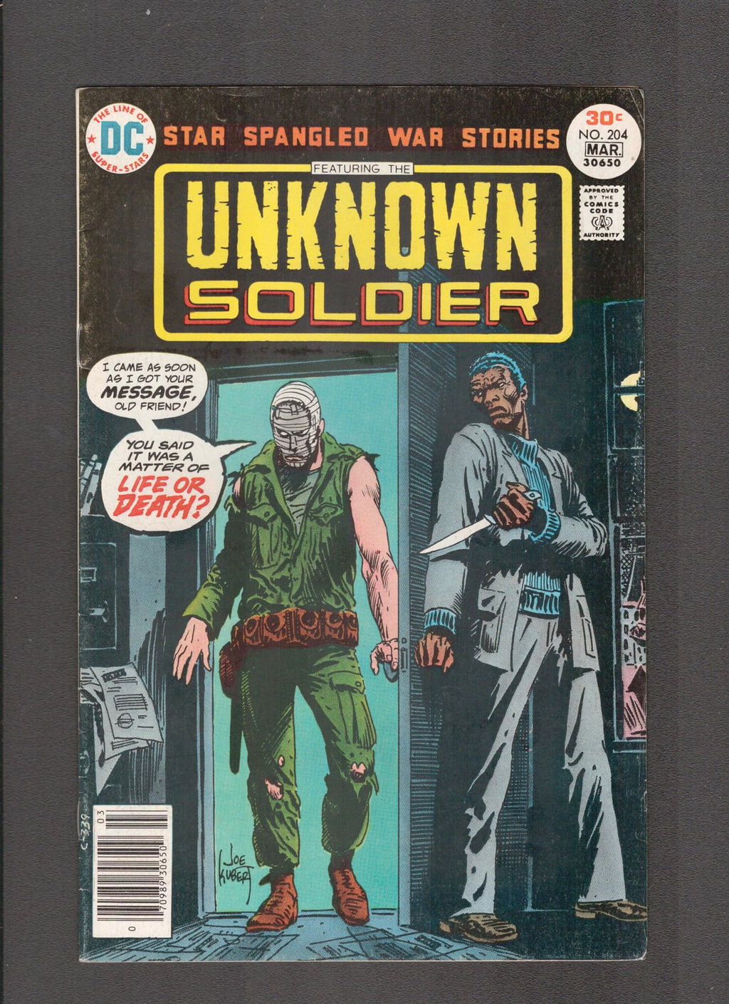 Star Spangled War Stories #204 (1977) Joe Kubert - last issue  DC Comics