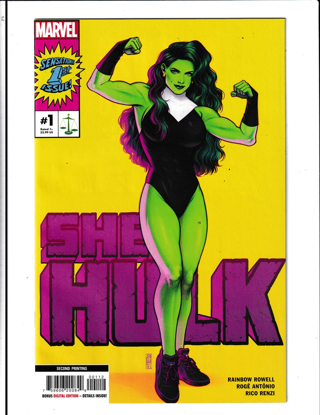 She-Hulk #1 (2022) Jen Bartel 2nd Print Marvel Comics