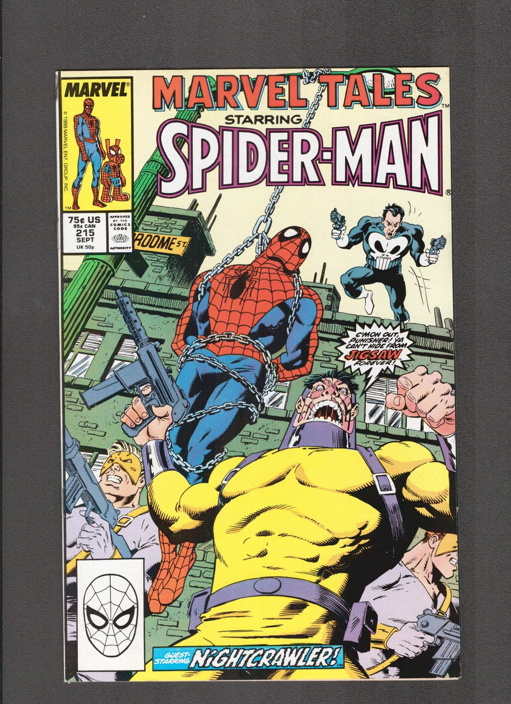 Marvel Tales #215 (1988) Spider-Man 7 Nightcrawler Marvel Comics