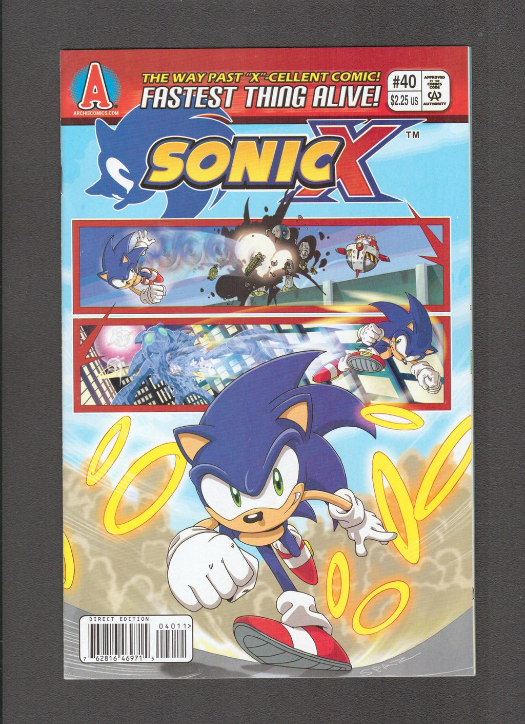 Sonic X #40 (2009) Last Issue HTF Low Print Archie Comics