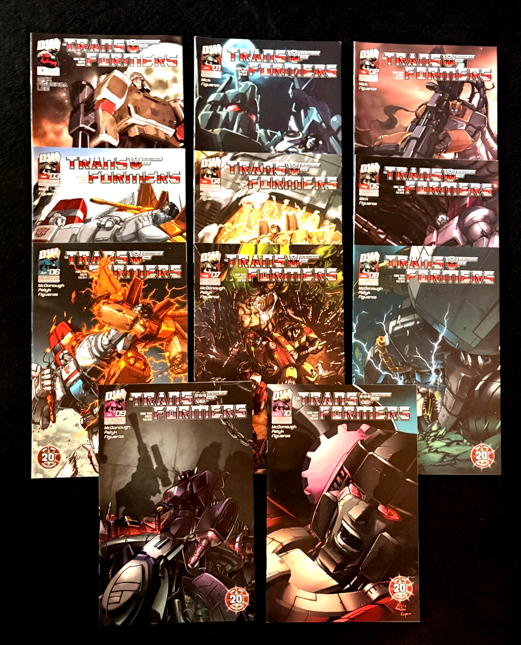 Transformers: Generation One - Complete Set of 11 #0-10  (2004) Dreamwave