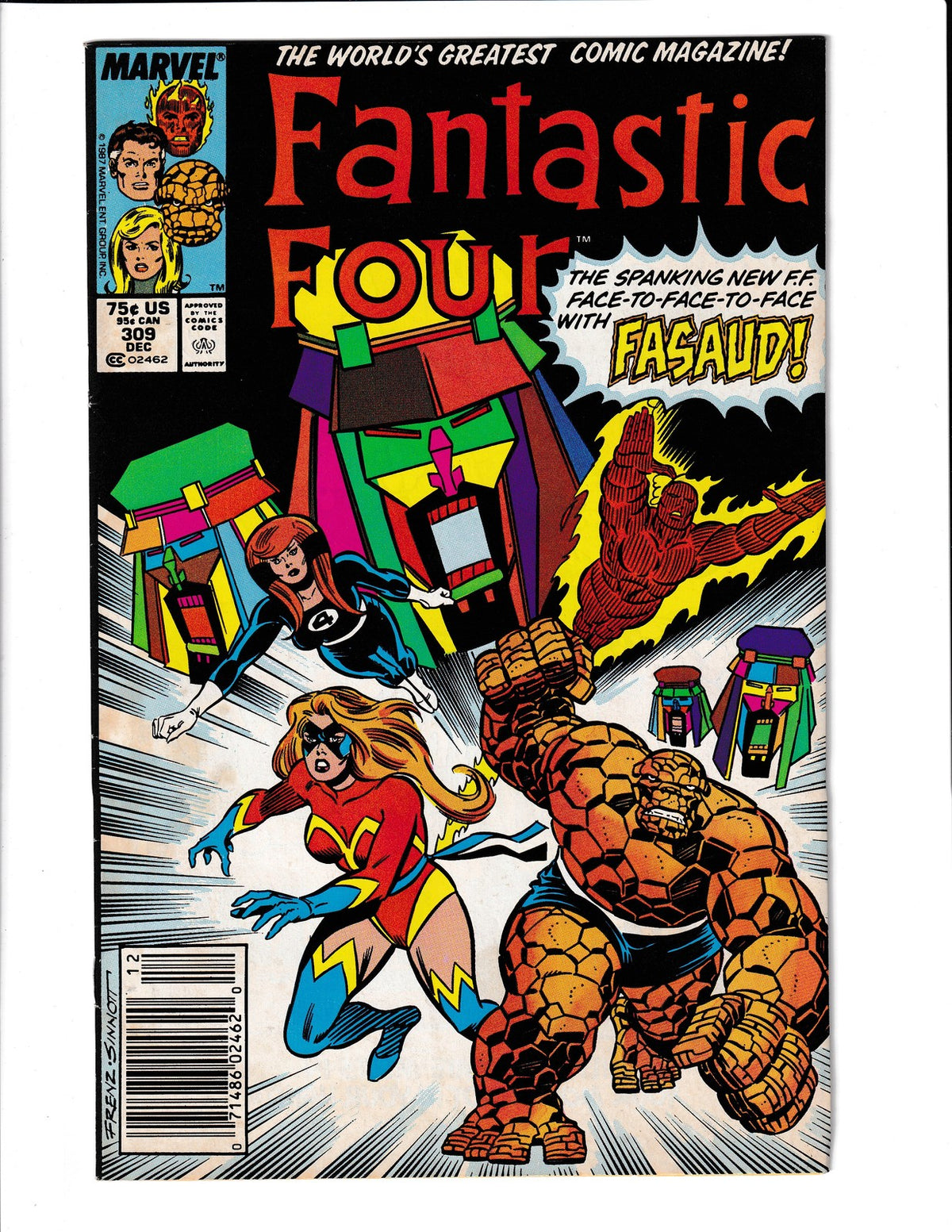 Fantastic Four #309 (1987) Fasaud Marvel Comics