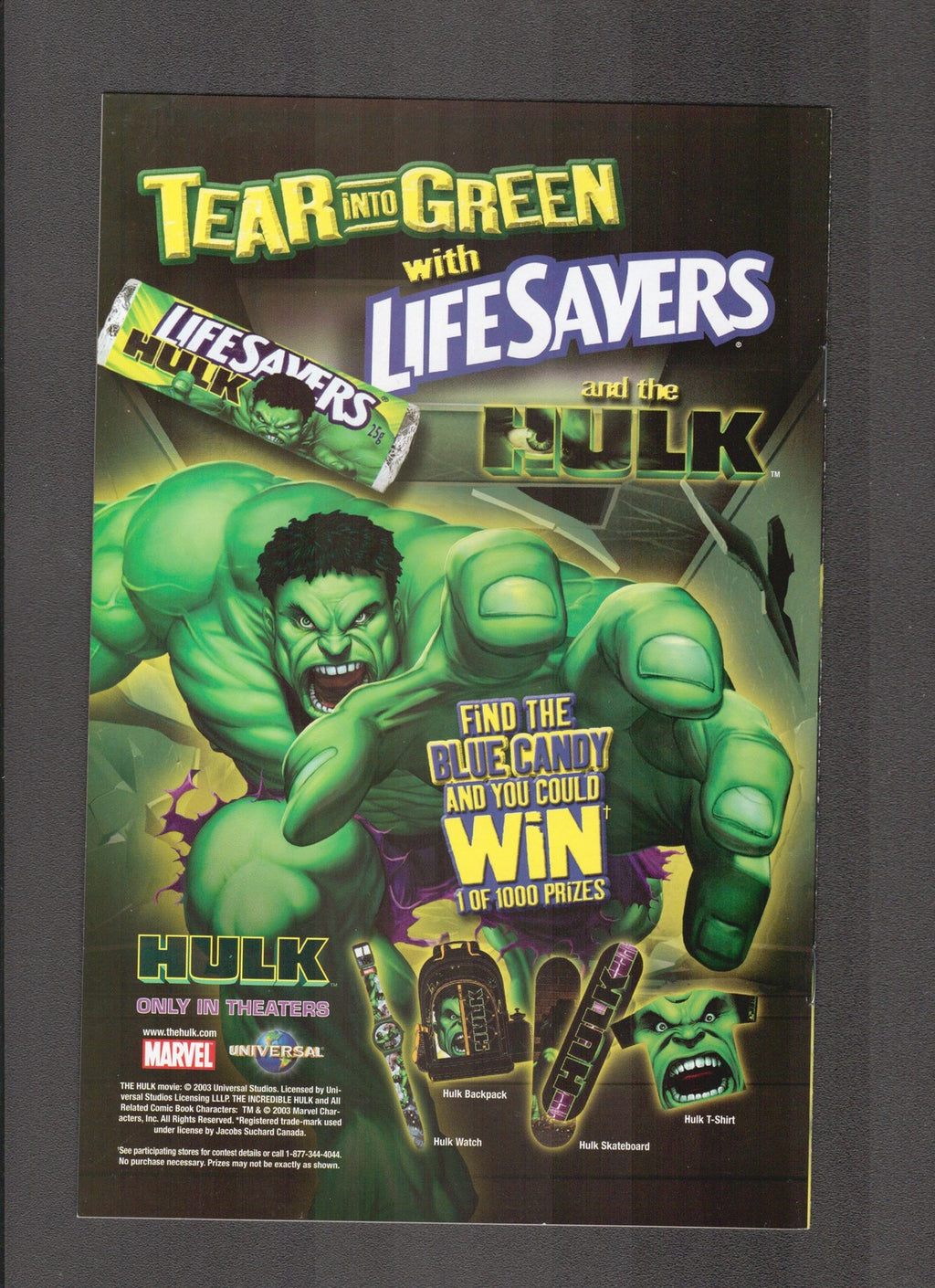 Hulk: Nightmerica #1Kraft (2003) Rare Kraft Promo Variant Marvel Comics