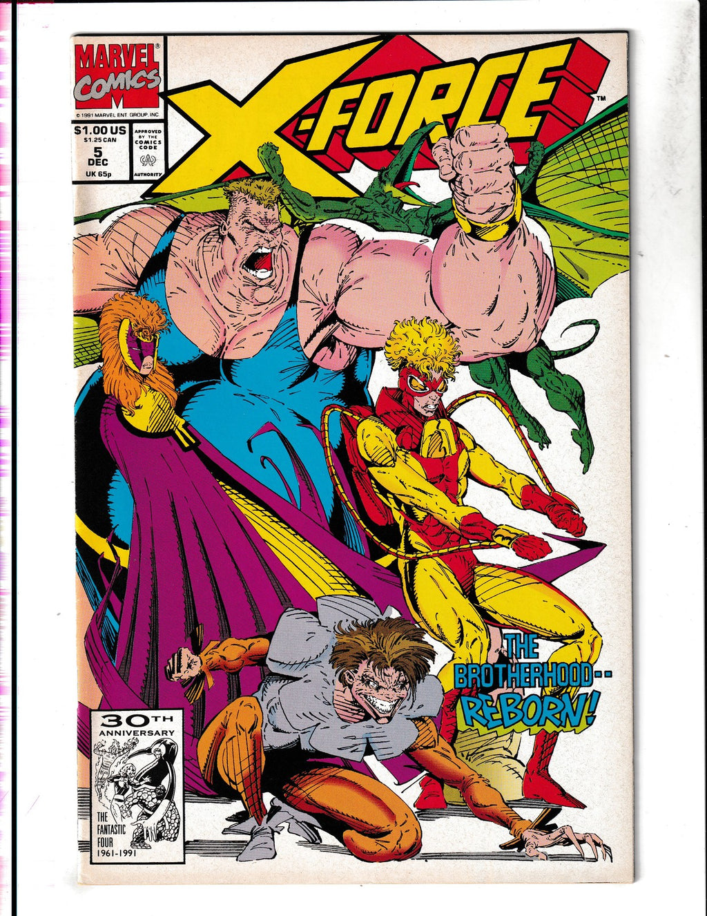X-Force #5 (1991) Brotherhood Reborn Marvel Comics