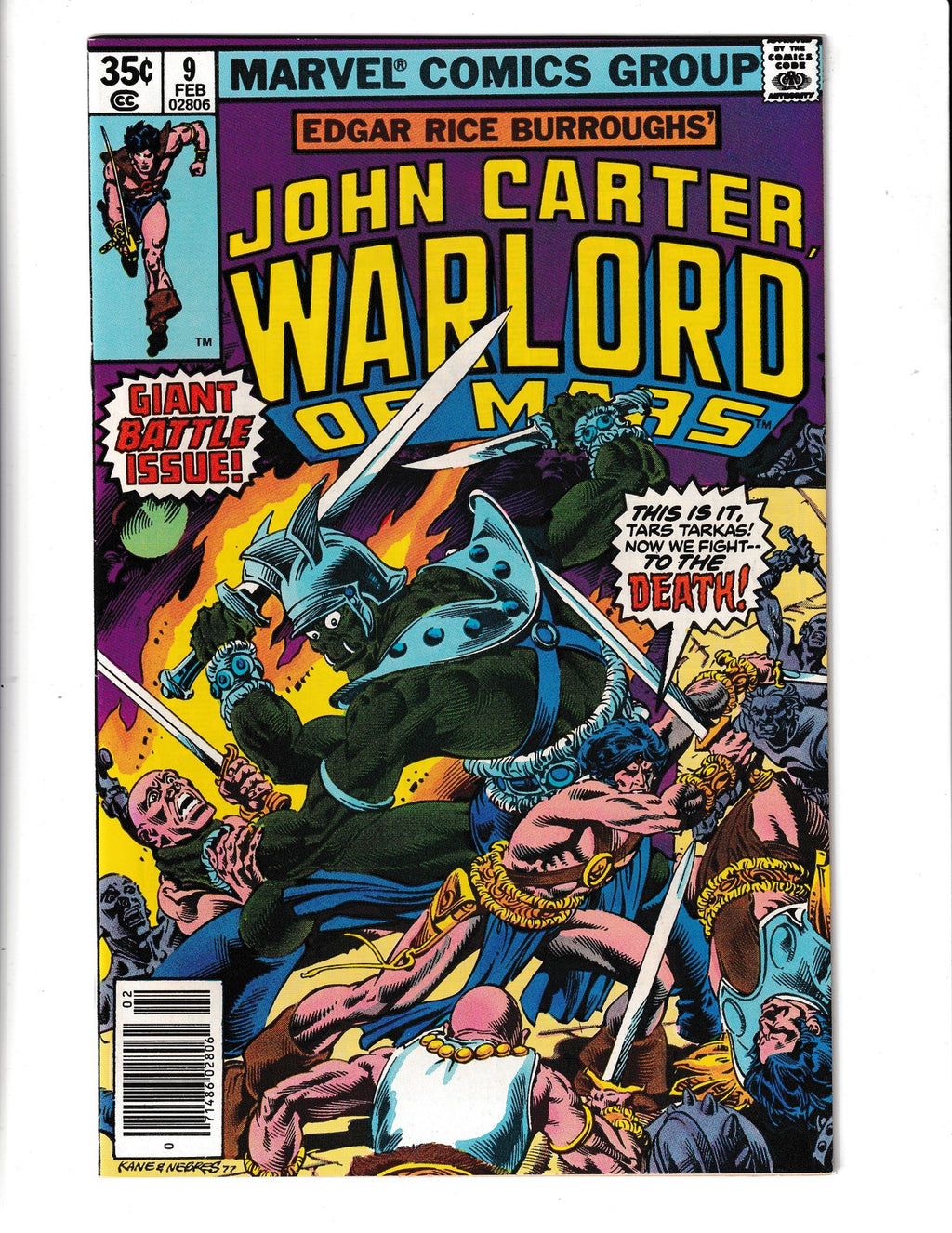 John Carter Warlord of Mars #9 (1978) Marvel Comics