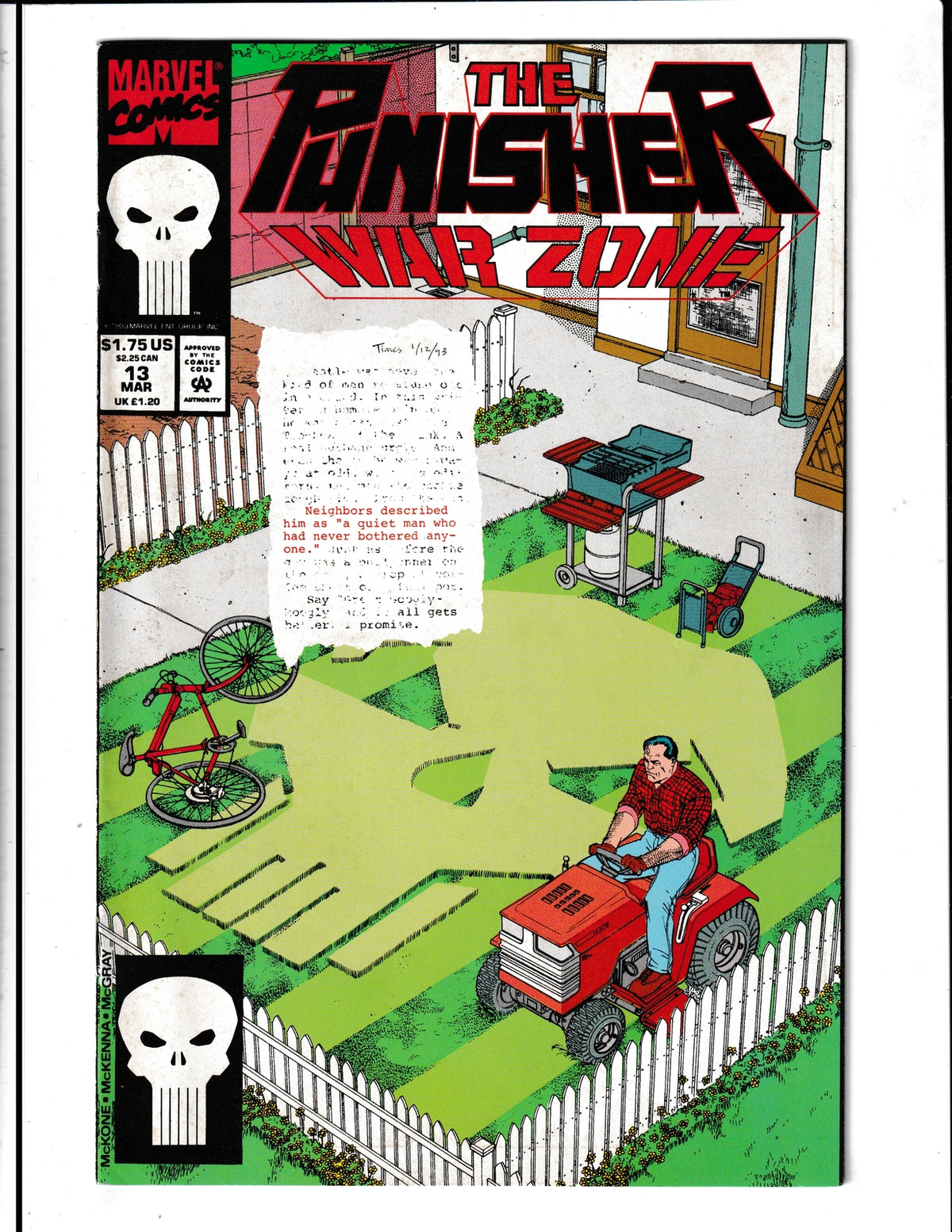 Punisher: War Zone #13 (1993) Marvel Comics SKU:1241