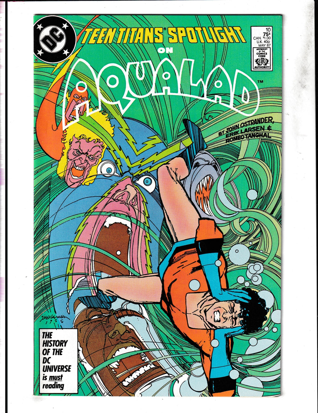 Teen Titans Spotlight #10 (1987) Aqualad DC Comics
