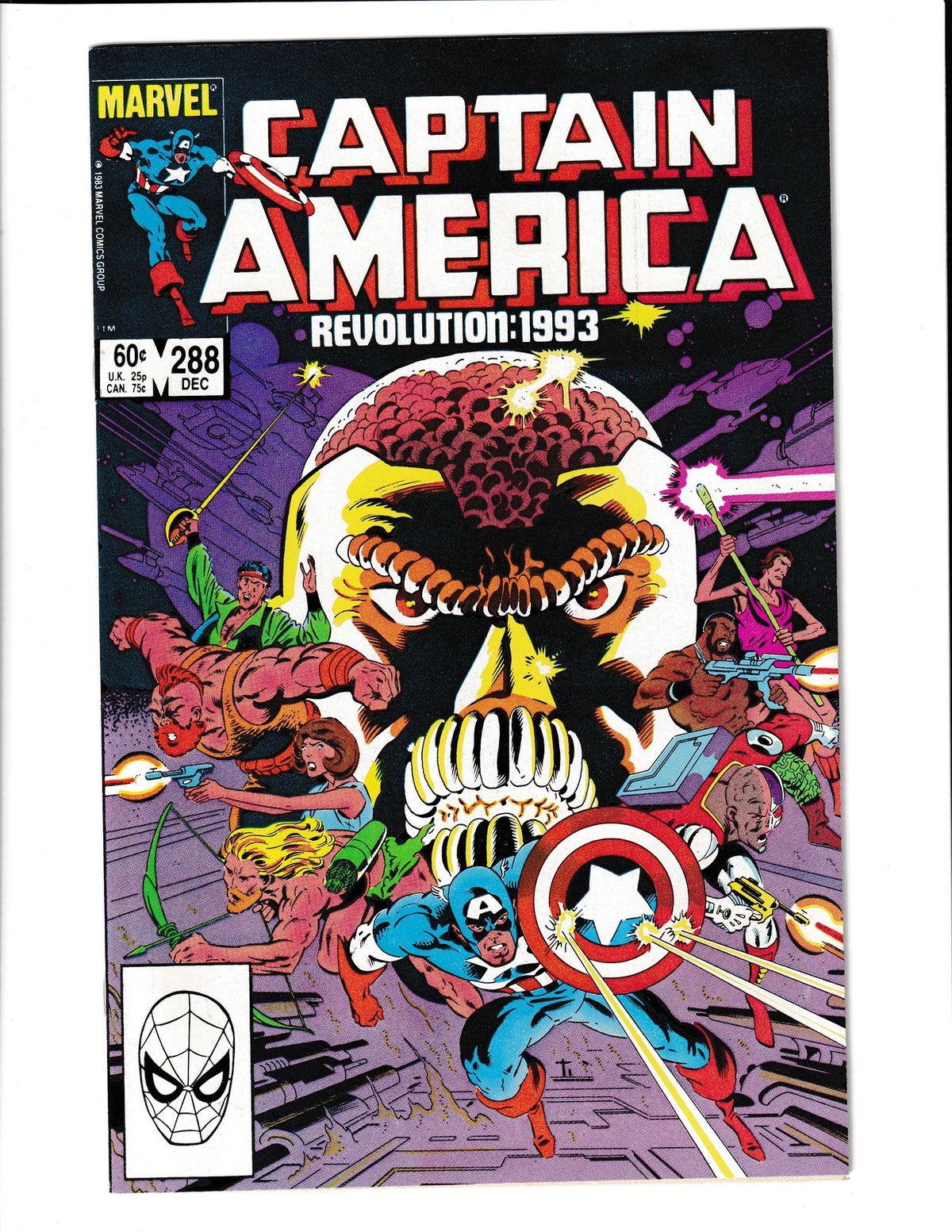 Captain America #288 (1983) 1st Gentle Sam, Iron Butterfly Marvel Comics