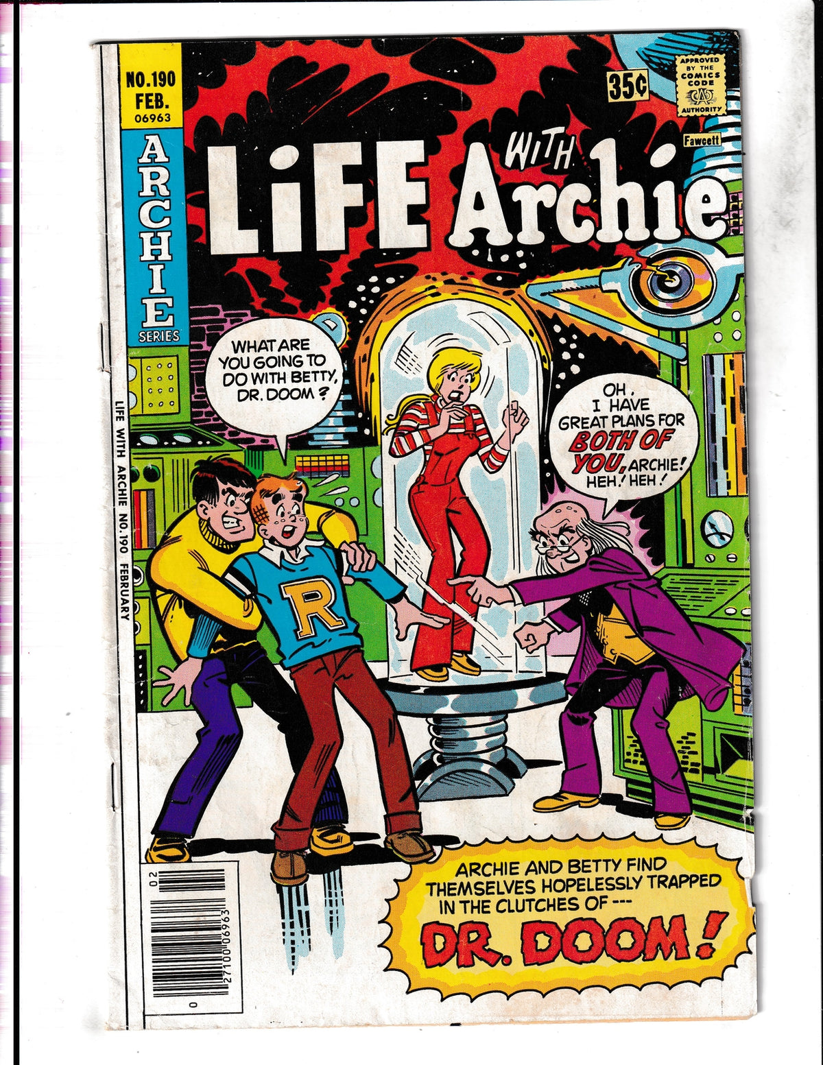 Life with Archie #190 (1978) 1st Dr. Doom Archie Comics