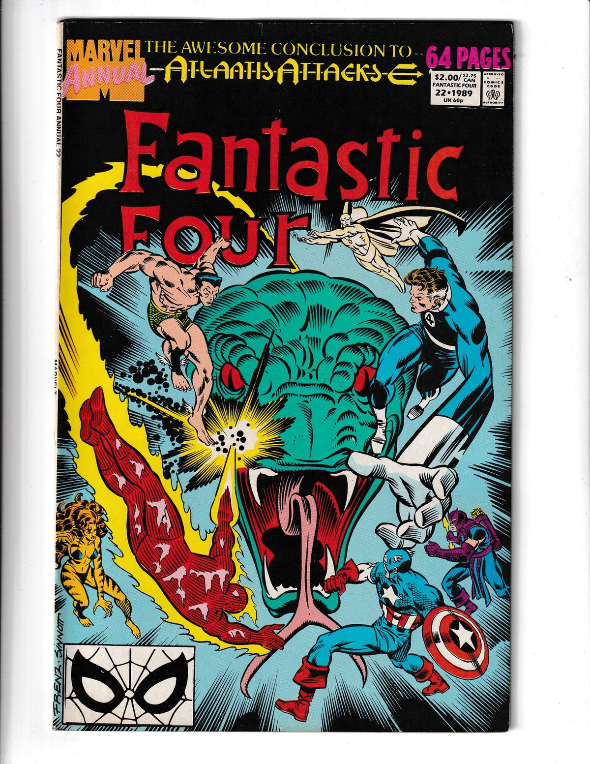Fantastic Four Annual #22 (1989) Marvel Comics SKU:2548