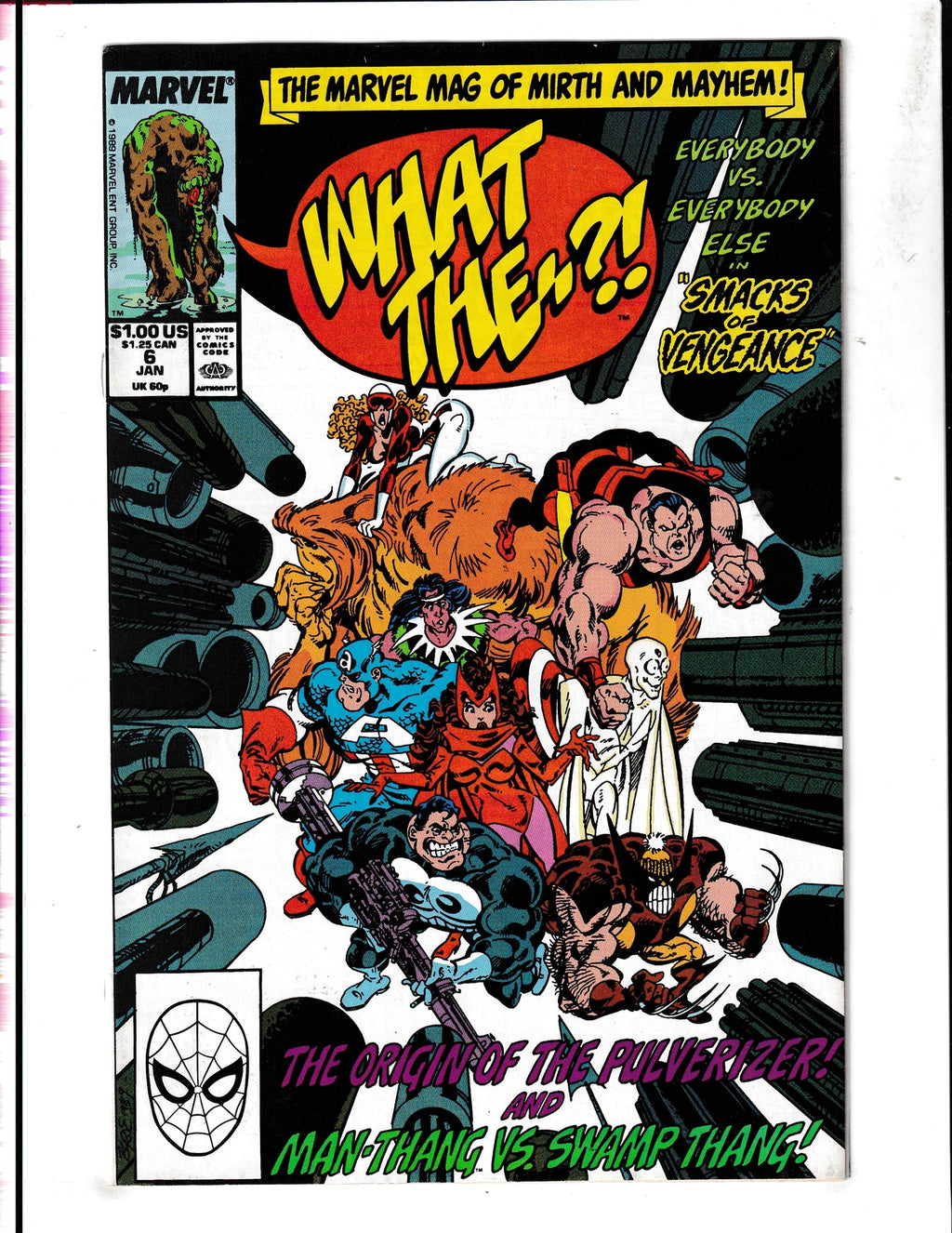 What The??! #6 (1989) "Everybody vs Everybody Else" Marvel Comics
