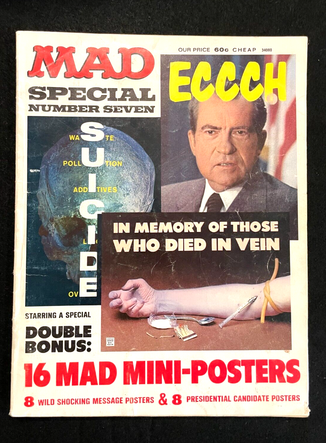 MAD Special Magazine #7 1972 - 2 of the posters attached
