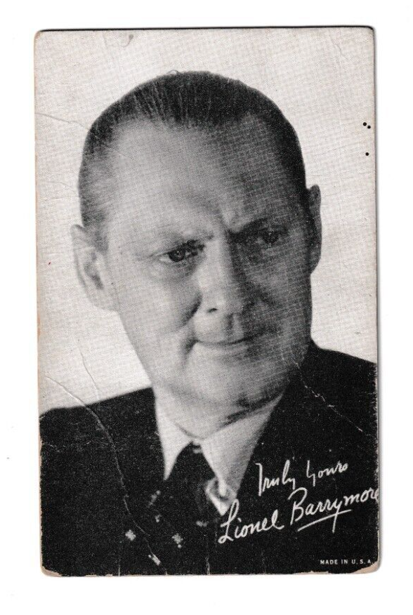 Arcade Cards 1940's - Celebrities - Lionel Barrymore