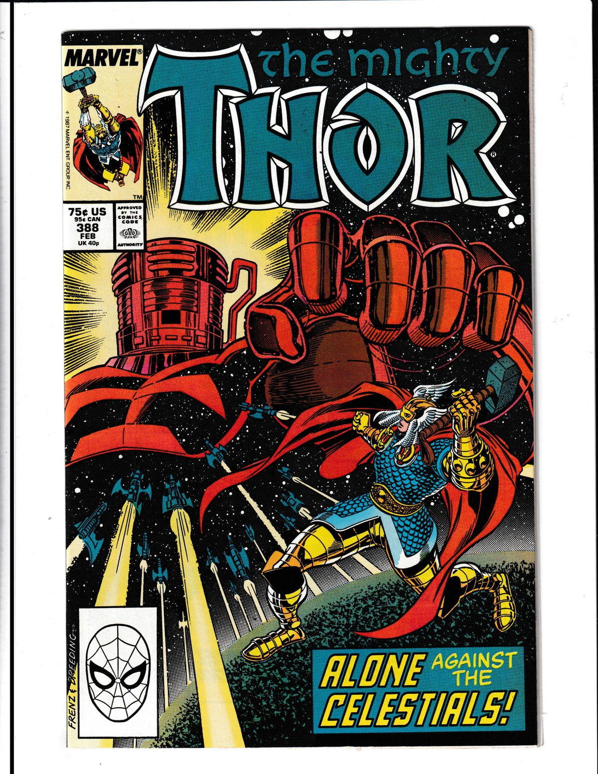 Thor #388 (1988) Higher Grade Marvel Comics