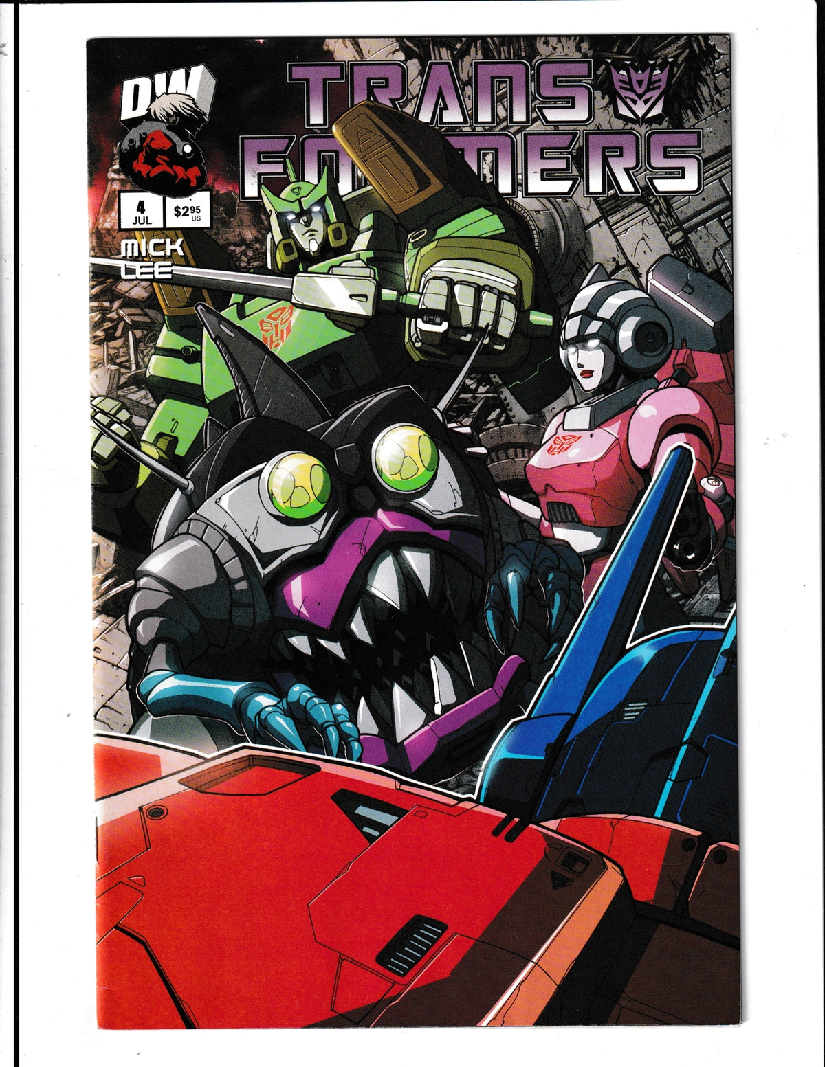 Transformers #2b (2003) Pat Lee Decepticon Variant Dreamwave Comics