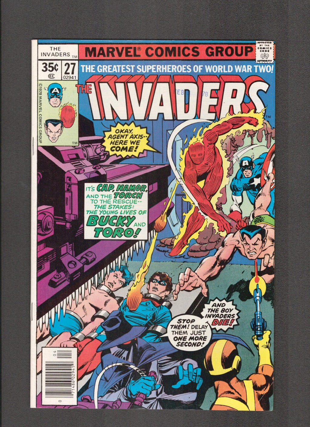 Invaders #27 (1978) Marvel Comics