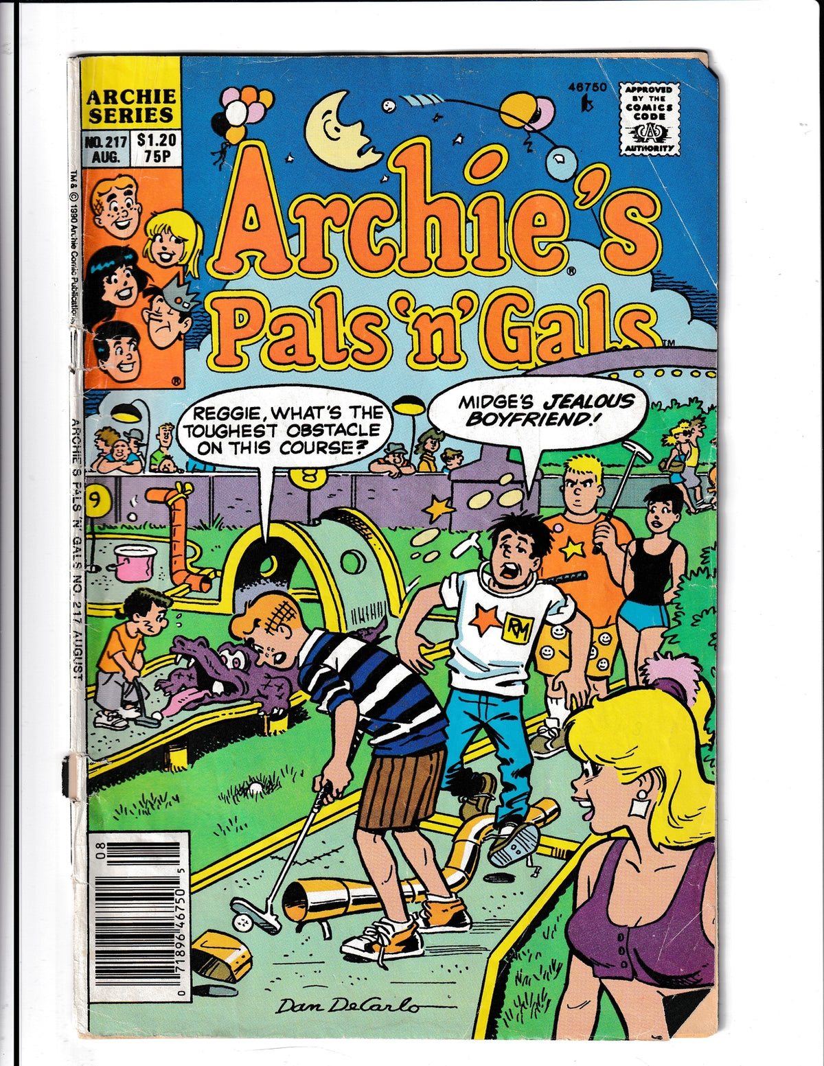 Archie's Pals 'n' Gals #217 (1990) Price variant Archie Comics