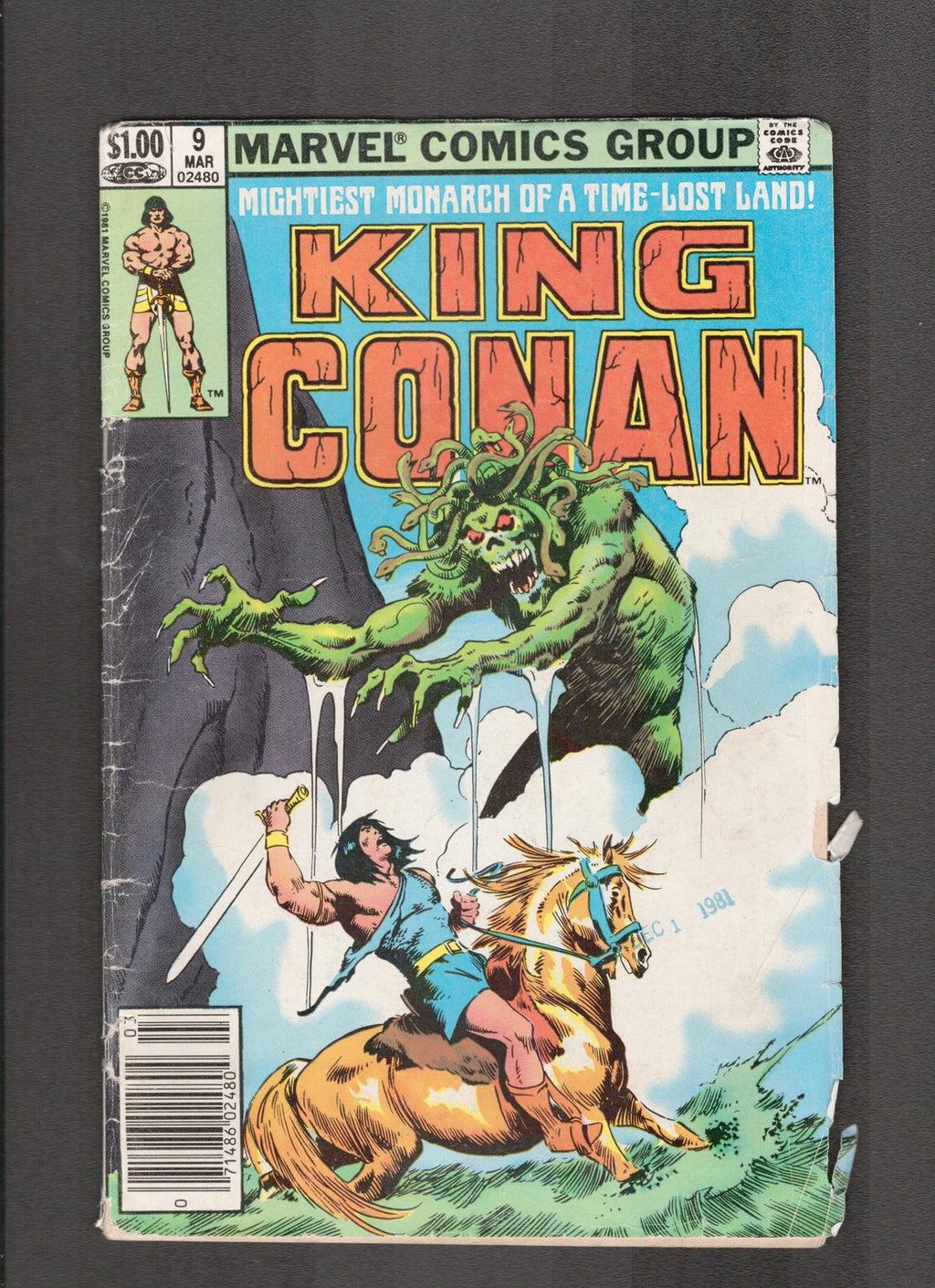 King Conan #9 (1982) Low Grade  Marvel Comics