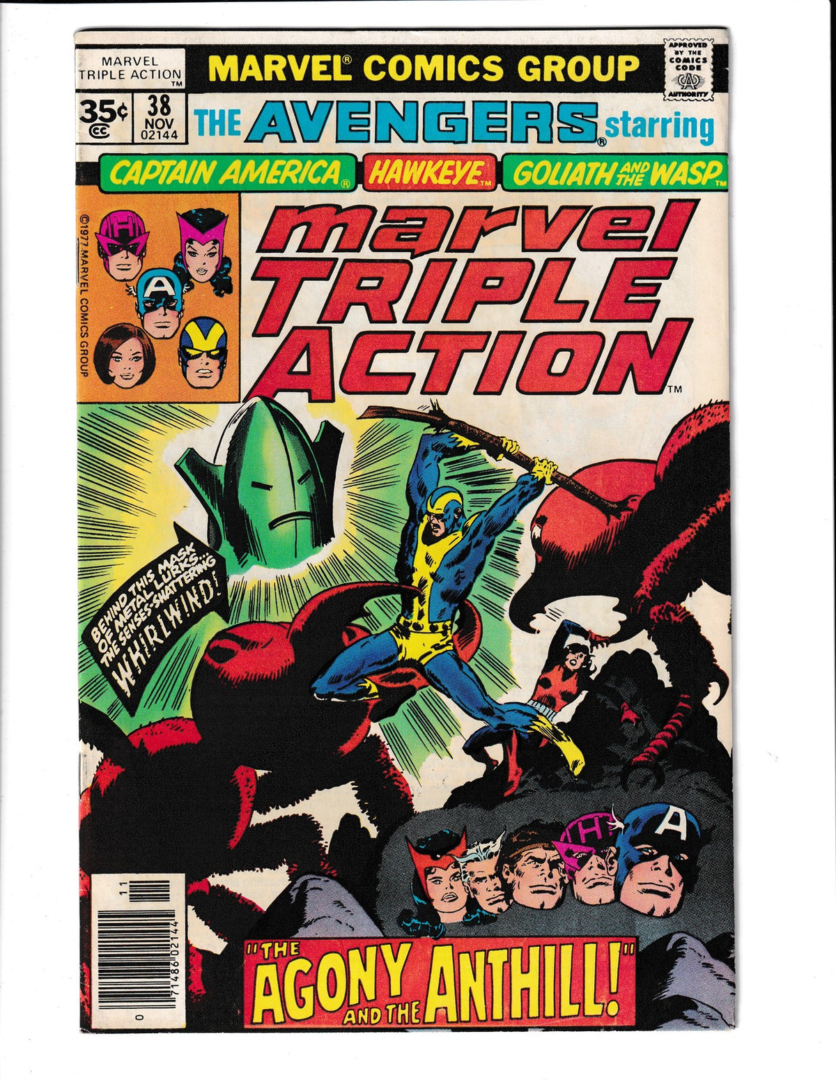 Marvel Triple Action #38 (1977) Capt America Hawkeye Wasp Marvel Comics