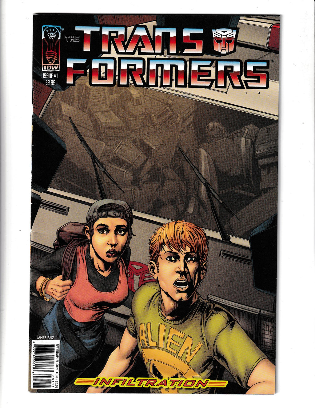 Transformers: Infiltration #1b (2006) James Raiz Cover IDW Comics